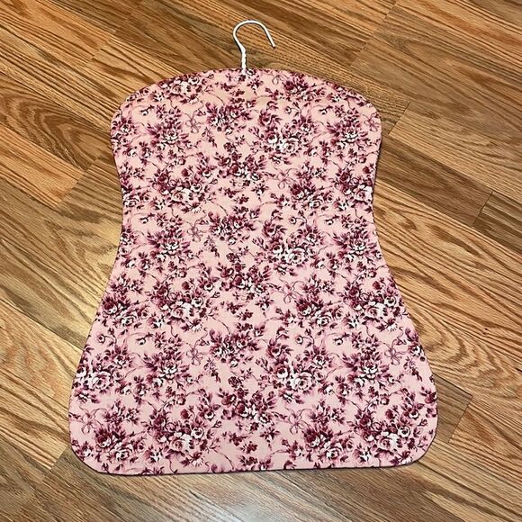 New! Clothespin Bag, vintage fabric, retro design, pink flowers - Picture 4 of 4